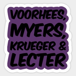 Horror Legends Sticker